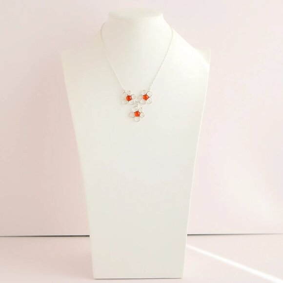 Baltic Amber Three Daisy Chain Necklace in 925 Sterling Silver - Picture 6 of 6